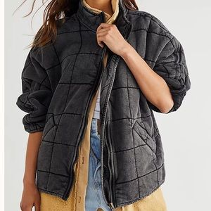 Free people cotton quilted jacket